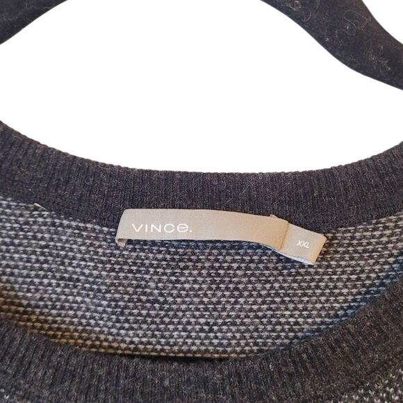 Vince Men's Grey Wool And Cashmere Blend Sweater Size XXL - Picture 3 of 7